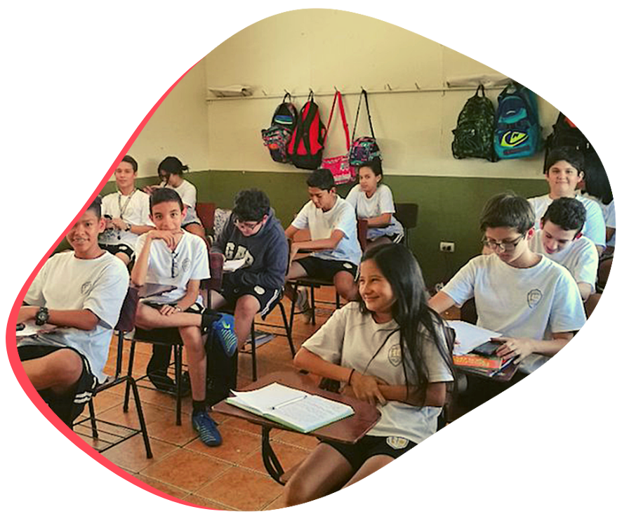 Volunteer in Costa Rica teaching English at a local high school in Heredia