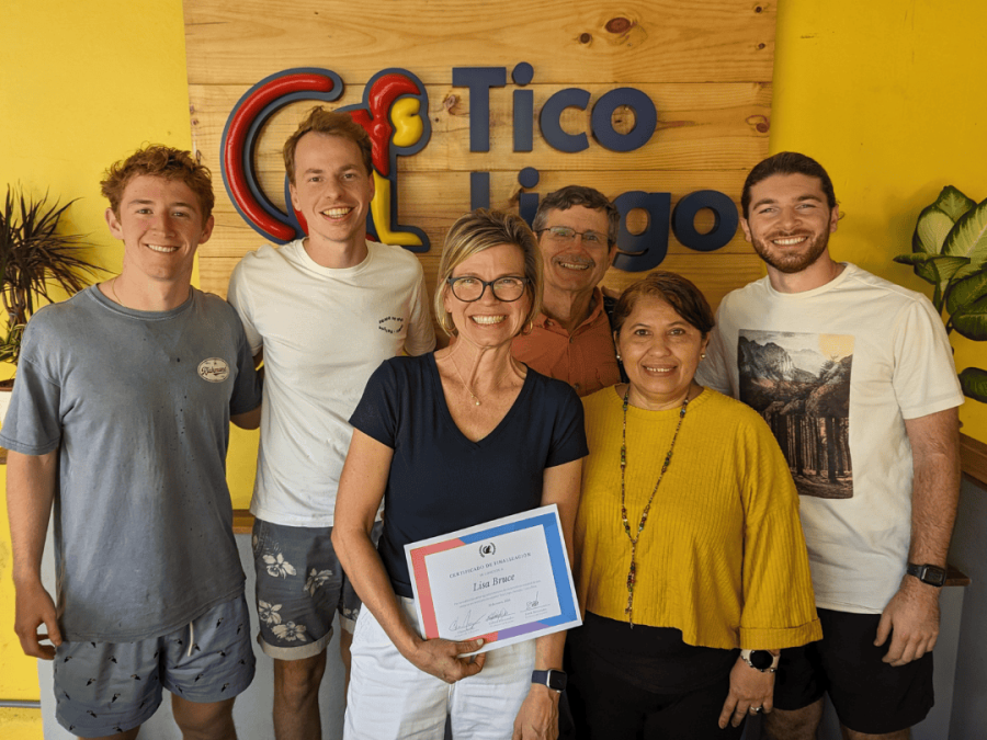 Graduation day at Tico Lingo Spanish School in Heredia, Costa Rica