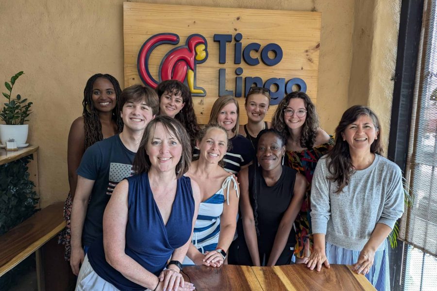 A group of students in Costa Rica for a personalized Spanish immersion program at Tico Lingo, participating in language lessons, cultural activities, and unforgettable adventure tours.