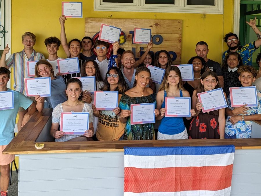 Graduation day while at Tico Lingo's Teen Spanish Camp