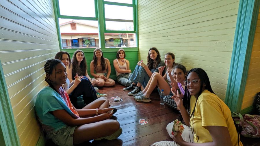 Teen Spanish Camp Students Hanging Out
